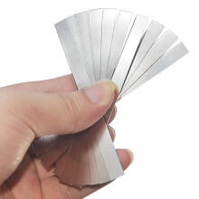 Batterielaschen aus vernickeltem Stahl, 100er-Pack 10x0.8x0.015 cm