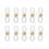 Silicone Eyeglass Chain Ends with Clasps - 10 Pieces Gold 1