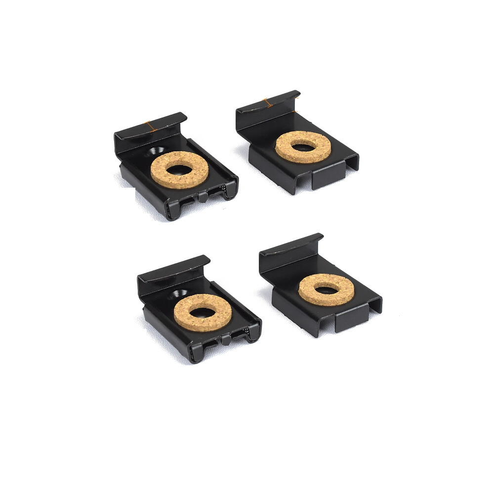 Iron Mirror Clips (Set Of 4) Black 7314280733071