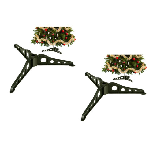 Support de sapin de Noël en plastique détachable (2 pièces)