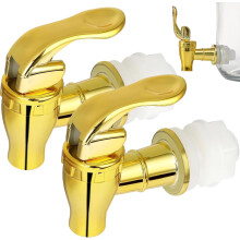 Robinet distributeur de boissons à poussoir doré (paquet de 2)