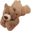 Gewichteter brauner Bär Plüschtier 30 cm 1