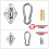 Kit de ferragens para vela de sombra triangular em aço inoxidável 316 3