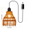 Boho rattan pendant lamp outdoor weatherproof lantern 2