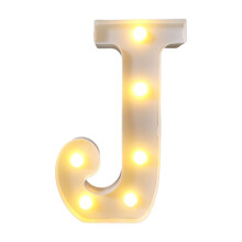 Lampa świetlna LED z literami alfabetu – tworzywo ABS, 8,7–9 cali,
