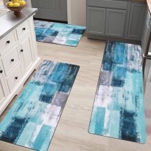 Farmhouse Kitchen Rug Set of 3 with Runner
