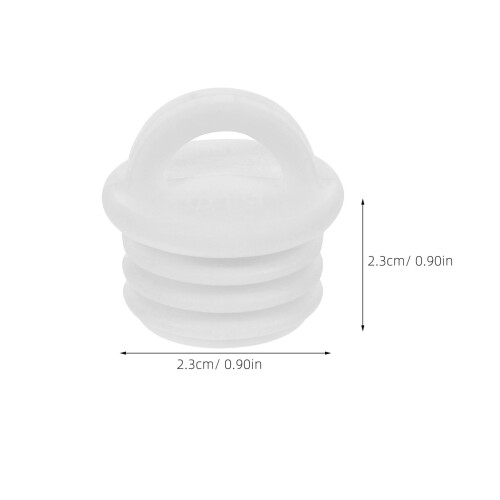 40Pcs White Silicone Mop Bucket Drain Plug Replacement Stopper Covers