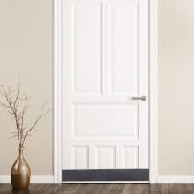 Black Stainless Steel Door Kick Plate Self-Adhesive Peel & Stick