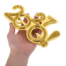 6Pcs Lightweight 2027 New Year Photo Glasses Plastic Party Favors