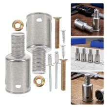 1Set Bezemsteel Schroefadapter Met Aluminium - Vervangingstips
