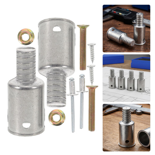 1Set Bezemsteel Schroefadapter Met Aluminium - Vervangingstips