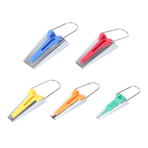 10Pcs Fabric Bias Tape Maker Kit Binding Tools Assorted Colors 6-25Mm 2