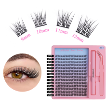 Künstliche Wimpern, 168 Büschel – DIY Wimpernverlängerung