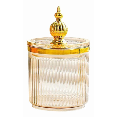 Boîte de rangement pour cotons-tiges ambrés