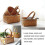 Handmade Rattan Storage Container Storage Basket Wooden Storage Basket with Handle Storage Container 5