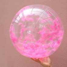 Pink Inflatable Ball Toy for Interactive Parent-Child Outdoor Fun