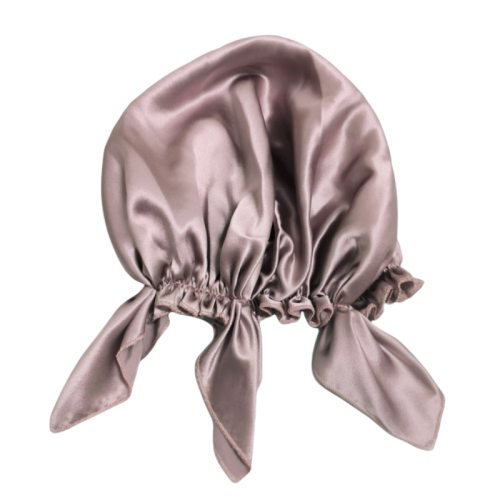100 % silke sovehette for kvinner Pink