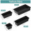 Set di 25 organizer per cassetti in plastica trasparente 1