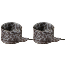 Leopard Print Sheer Gauze Ribbon Shoe- black panther1 140cm