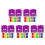60Pcs Plastic Cue Chalk Boxes Pool Table Accessories Set 3