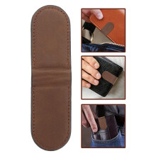 5Pcs Fashion Brown PU Money Clips for Women Durable Cash Clamp