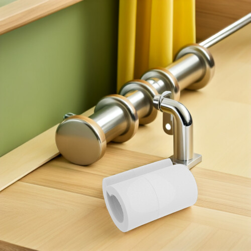 10Pcs White Foam Drapery Shaper Rollers Durable Curtain Rod Attachment 2
