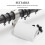 10Pcs White Foam Drapery Shaper Rollers Durable Curtain Rod Attachment 5