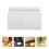 10Pcs White Foam Drapery Shaper Rollers Durable Curtain Rod Attachment 6