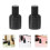 3Pcs Lightweight Black Glass Refillable Perfume Bottles with Fine Mist 5