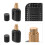 3Pcs Lightweight Black Glass Refillable Perfume Bottles with Fine Mist 6