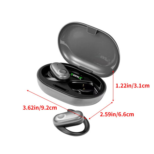 Cluasáin Bluetooth Thar-Chluas Airgid 5.0 2