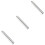 3Pcs Lightweight Silver Stainless Steel Rolling Pins for Baking Home 4