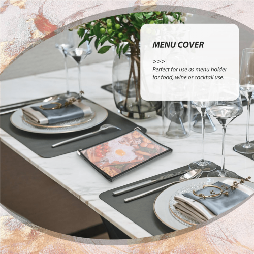 Transparent A4 menukort til restauranter 2