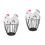 2Pcs Reliable Multi-Color Egg Basket Made with Metal and Ceramic 3