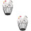 2Pcs Reliable Multi-Color Egg Basket Made with Metal and Ceramic 5