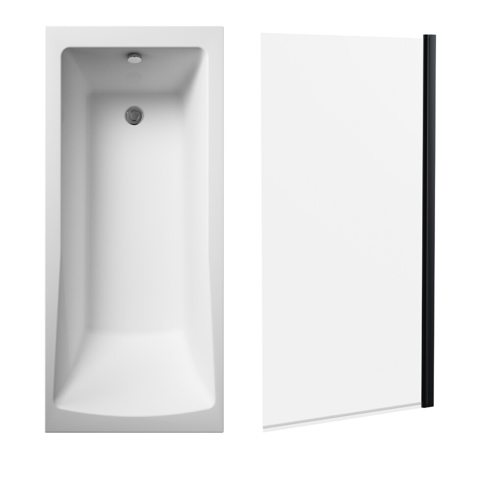 Square Single Ended 1700X700 With Leg Set & Black Screen 5056678475409