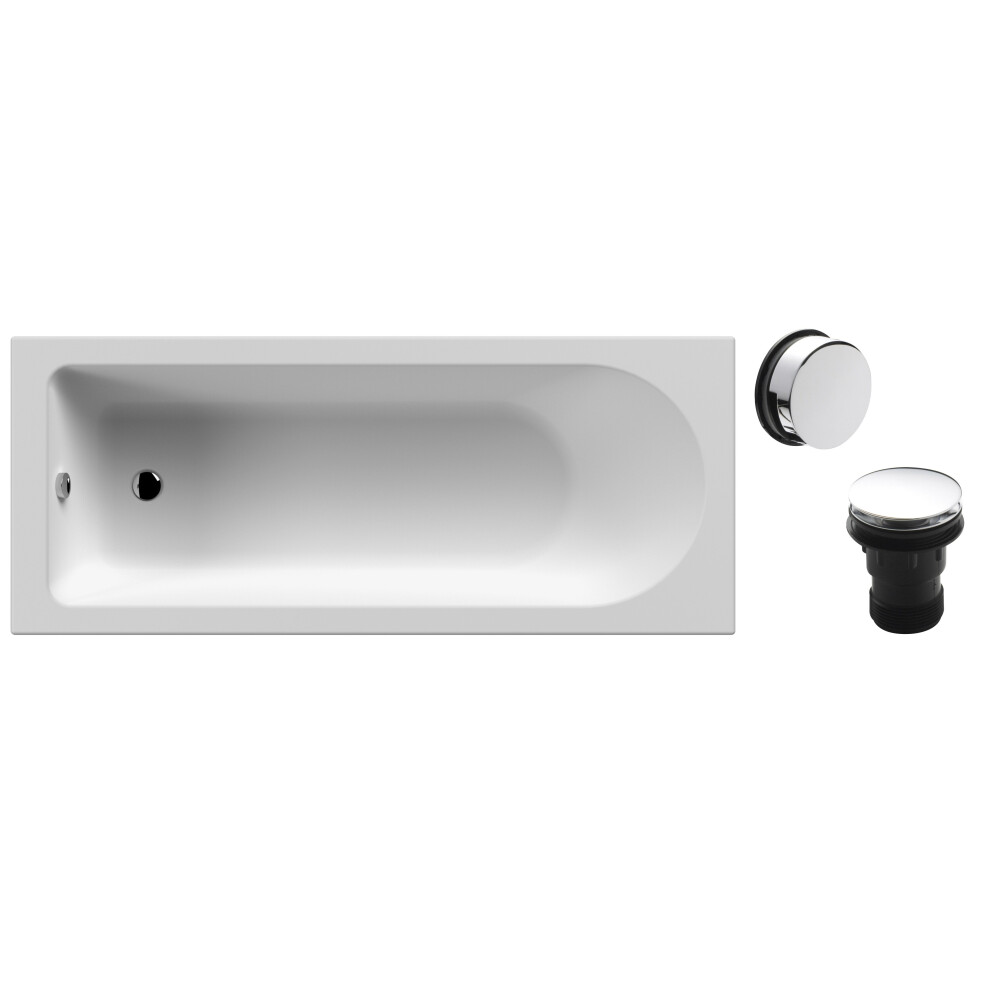 Balterley Round Single Ended 1700X700 Bath Set - Leg Set & Chrome Waste