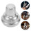 2Pièces Couvercles De Remplacement Shaker En Acier Inoxydable Argent 7