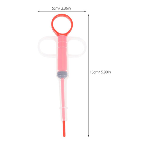 6Pcs Soft Tip Plastic Pet Pill Feeder Precise Dose Syringe for Pets 1