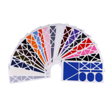Down Jacket Fabric Patches, Multi-color (18 Pieces) Triangle type