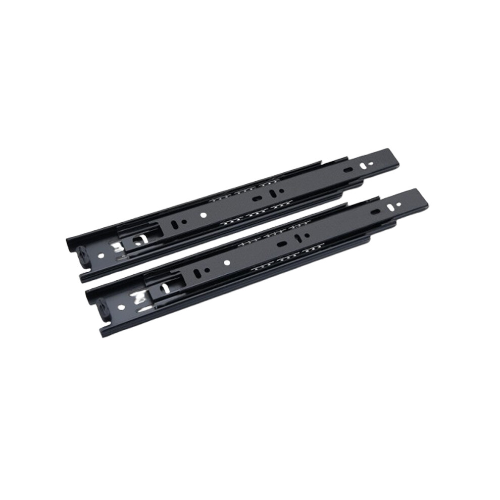 Black Drawer Slides 6 Inch (150Mm) - 45Mm Wide Three-Section Ball Bearing 7314280891177