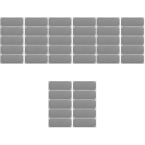 40St Rvs Blanke Metaal Naamplaatjes DIY Graveren Multi-Functie Bord 1
