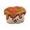 Dog Plush Toy with Squeaky Function Teeth Cleaning Texture-cake 1