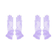 Gants d'opéra longs en maille élégante pour les-Violet clair 70