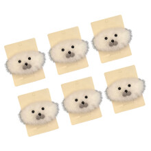 Set of 6pcs Plush Hair Clip for Side Hairs Cosy and Adorable-2