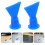 8Pcs Blue Plastic Caulk Nozzle Tips Screw on Flat Sealant Applicators 6
