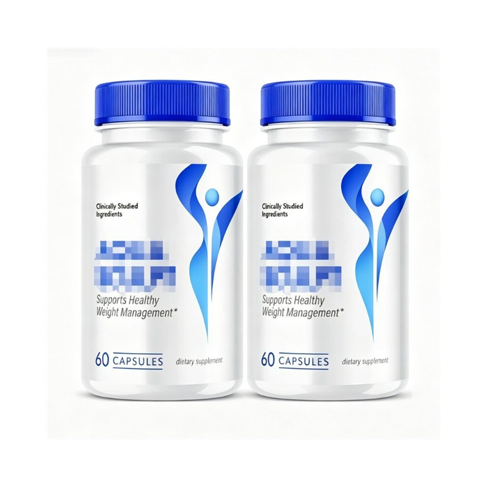 (2Pcs) Dietary Supplement, Natural Formula with Clinically Studied Ingredients for Healthy Weight Management Support, 60 Capsules
