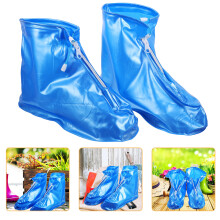 5Paires Couvre-Chaussures Imperméables En PVC Bleu Pour Outdoor Sport