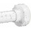Barra de cortina de chuveiro branca com tensão ajustável, 86-244 cm (34-96 polegadas) 1