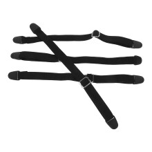 4Pièces Bande Lunettes Pour Enfants Réglable Antidérapante Tissu Noir
